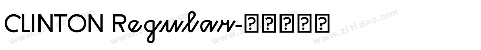 CLINTON Regular字体转换